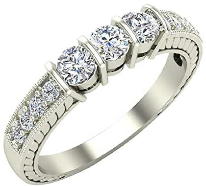 Three-stone Diamond Rings by Glitz Design