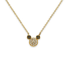 14k Yellow Gold Charm Necklace for Women & Girls