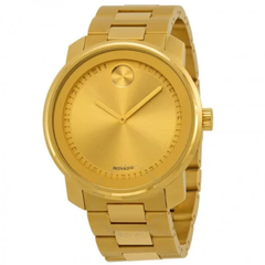 Bold Champagne Dial Yellow Gold-plated Men's Watch 3600258