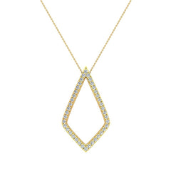 0.72 ct tw Kite Necklace Diamonds Yellow Gold 