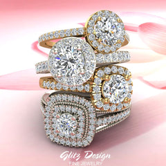 Diamond settings available in Fine Jewelry designed by Glitz Design