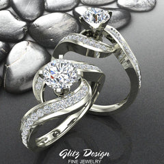 Top American Football player engagement rings for Inspiration at Glitz Design