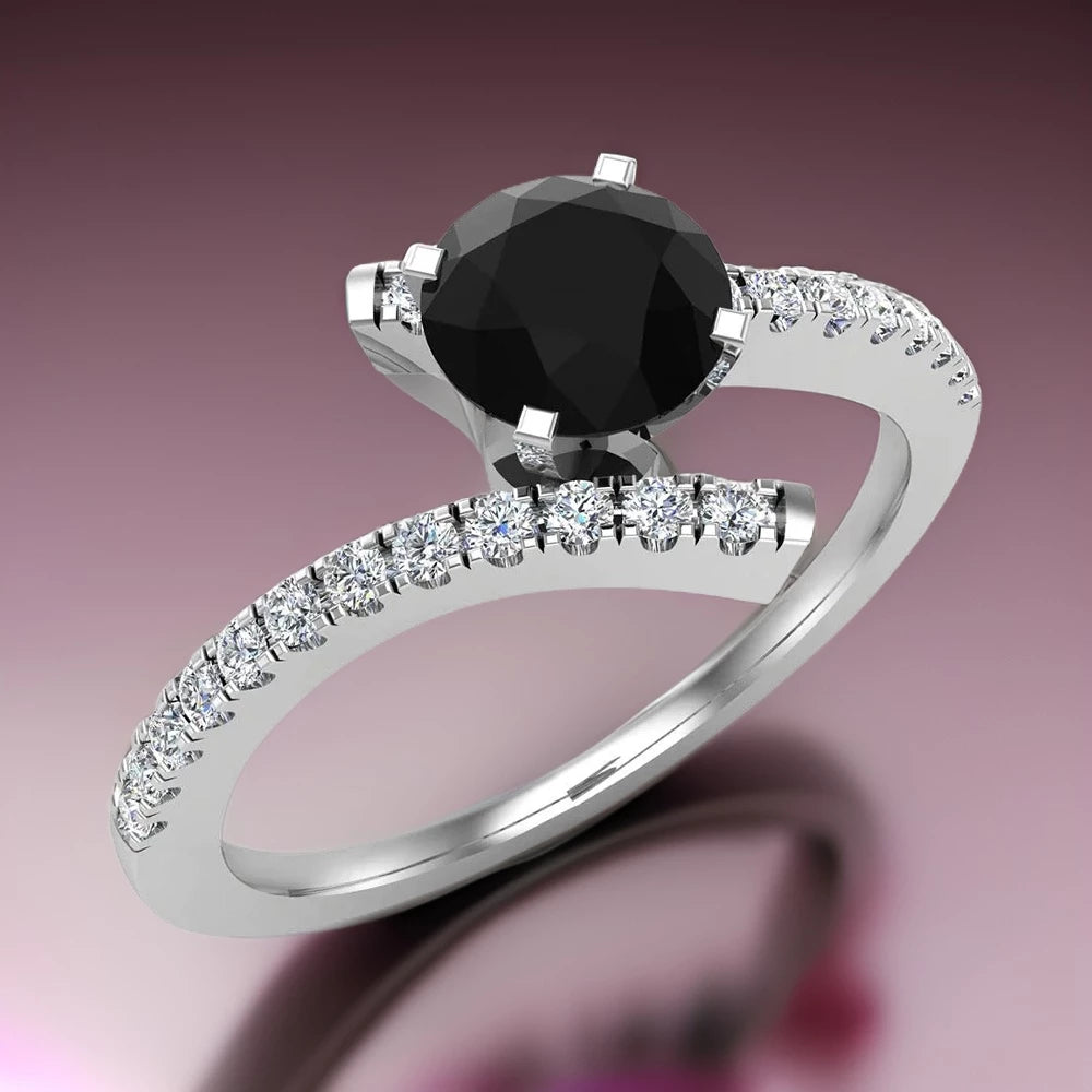 Black Diamond Engagement Rings by Glitz Design
