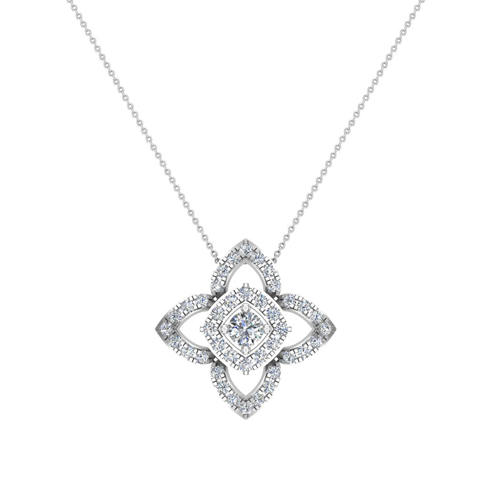 Diamond Floral & Nature Necklace by Glitz Design