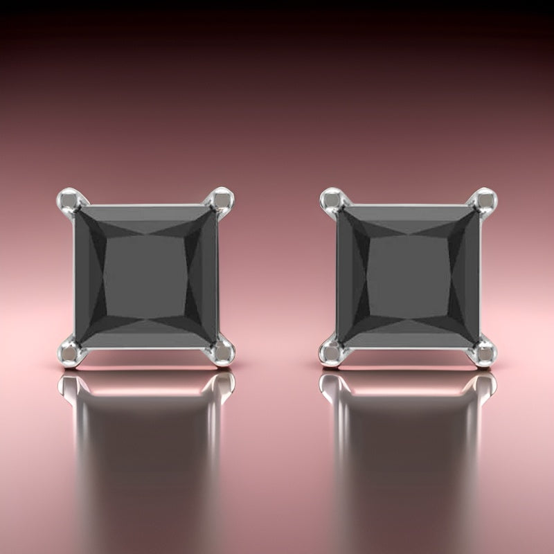 Black Diamond Earrings by Glitz Design