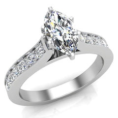Marquise brilliant Diamond Engagement Rings