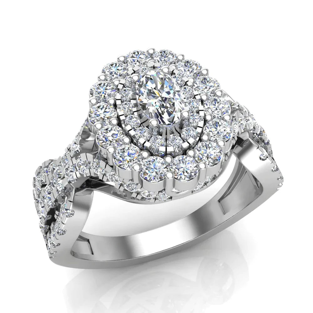 Oval Solitaire Engagement Rings by Glitz Design