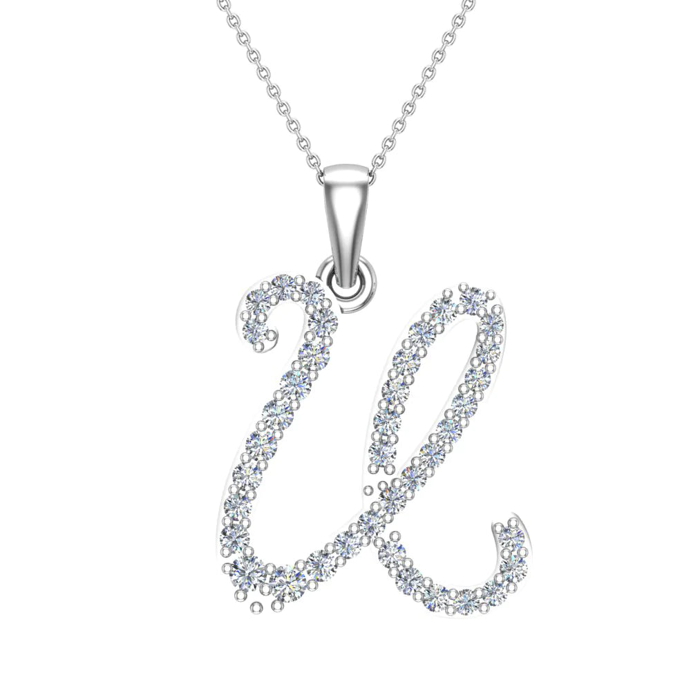 Initial Diamond Necklaces by Glitz Design
