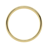 3 mm 14K Gold Wedding Band Plain Low Dome Style Ring