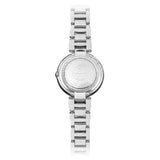 Shine Ladies Quartz Silver Watch, 32mm white mother-of-pearl, with Roman numerals and set with diamonds (1600-ST-00995)