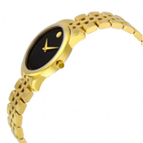 Museum Classic Black Dial Yellow Gold PVD-finished Stainless Steel Ladies Watch 0607005 - Yellow Gold