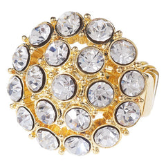 Isaac Mizrahi Live! Perfect Crystal Round Stretch Ring