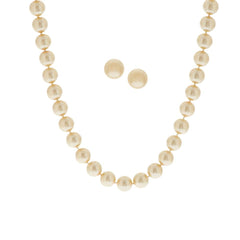 Joan Rivers Simulated Pearl 75" Necklace & Earrings Set