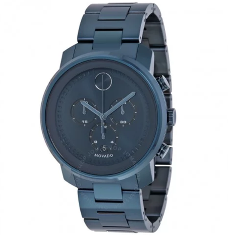 Bold Dark Navy Dial Blue Ion-plated Men's Watch 3600279