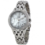 Solar Excelsior Chronograph Silver Dial Stainless Steel Ladies Watch