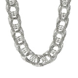 Sterling Bold Woven 20" Necklace, 51.50g