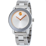 Bold Silver Dial Stainless Steel Watch 3600084