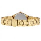 Solar Mother Of Pearl Dial Gold-tone Ladies Watch