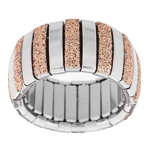 Steel by Design Stretch Glitter Ring