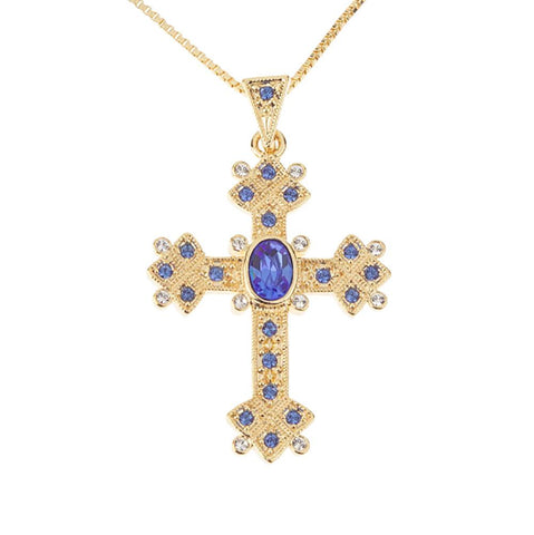Jacqueline Kennedy Reproduction Queen Mother's Cross w/Chain