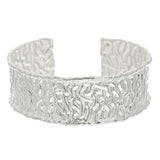 Artisan Crafted Sterling Average Hammered Cuff, 35.0g