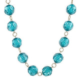 "As Is"Colorful Faceted Bead and Chain 39" Necklace