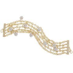 Nolan Miller's Multi Chain Pave' Ballroom Bracelet