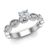 Diamond Engagement Ring for Women Enthralling Infinity Style 14K Gold 0.62 carat-G,SI - White Gold