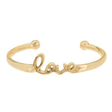 Stainless Steel Polished Love Cuff Bracelet