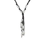 Arte d'Argento Sterling Bead Drop Multi-cord 18" Necklace with Extender