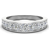 Riviera Diamond Wedding Band for Women 0.80 carat 18K Gold-G,SI - White Gold