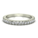 Exquisite Stacking Diamond Eternity Wedding Half Band 0.30 ct 18K Gold-G,SI - White Gold