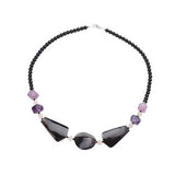 Lee Sands Purple Oyster Shell Station Necklace