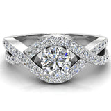 Diamond Engagement Ring 14k Gold 0.80 ct tw (G,I1) - White Gold