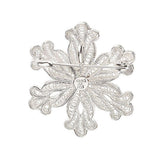 Artisan Crafted Sterling Snowflake Pin/Pendant w/ Petitepoint Box