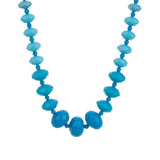 Graduated Faceted Bead Necklace & Earring Set