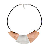 RLM Studio Pathways Sterling & Bronze Necklace w/ Leather Cord
