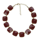 Luxe Rachel Zoe Faceted Peaked Stone Necklace