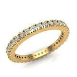 Exquisite Stacking Diamond Eternity Wedding Band 0.57 ctw 14K Gold-G,I1 - Yellow Gold