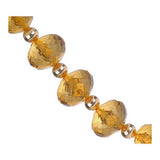 Bold Faceted Crystal Polished Bead Necklace