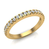 Exquisite Stacking Diamond Eternity Wedding Half Band 0.30 ct 18K Gold-G,SI - Yellow Gold
