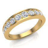 Riviera Diamond Wedding Band for Women 0.80 carat 14K Gold-I,I1 - Yellow Gold