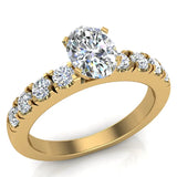 Engagement Rings for Women Oval Cut Diamond 18K Gold  1.20 ct GIA - Yellow Gold