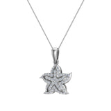 Starfish 14K Gold Necklace Ocean/Beach Jewelry 0.75 Carat-G,SI - White Gold