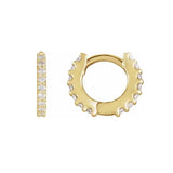 14K White 1/4 CTW Diamond Hoop Earrings-G,SI - Yellow Gold