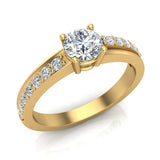 Minimalist Promise Diamond Ring 0.78 Ctw 14K Gold (I,I1) - Yellow Gold