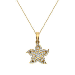 Starfish Necklace Ocean/Beach Jewelry Yellow Gold