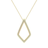 0.72 ct tw Kite Necklace Diamonds 18K Gold-G,VS - Yellow Gold