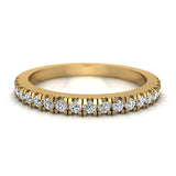 Exquisite Stacking Diamond Eternity Wedding Half Band 0.30 ct 14K Gold-G,I1 - Yellow Gold