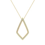 0.72 ct tw Kite Necklace Diamonds 14K Gold-G,SI - Yellow Gold